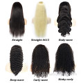 Wig frontaux de gros perruques de cheveux humains pour femmes noires 22 pouces vendeurs 210% densité en dentelle de dente